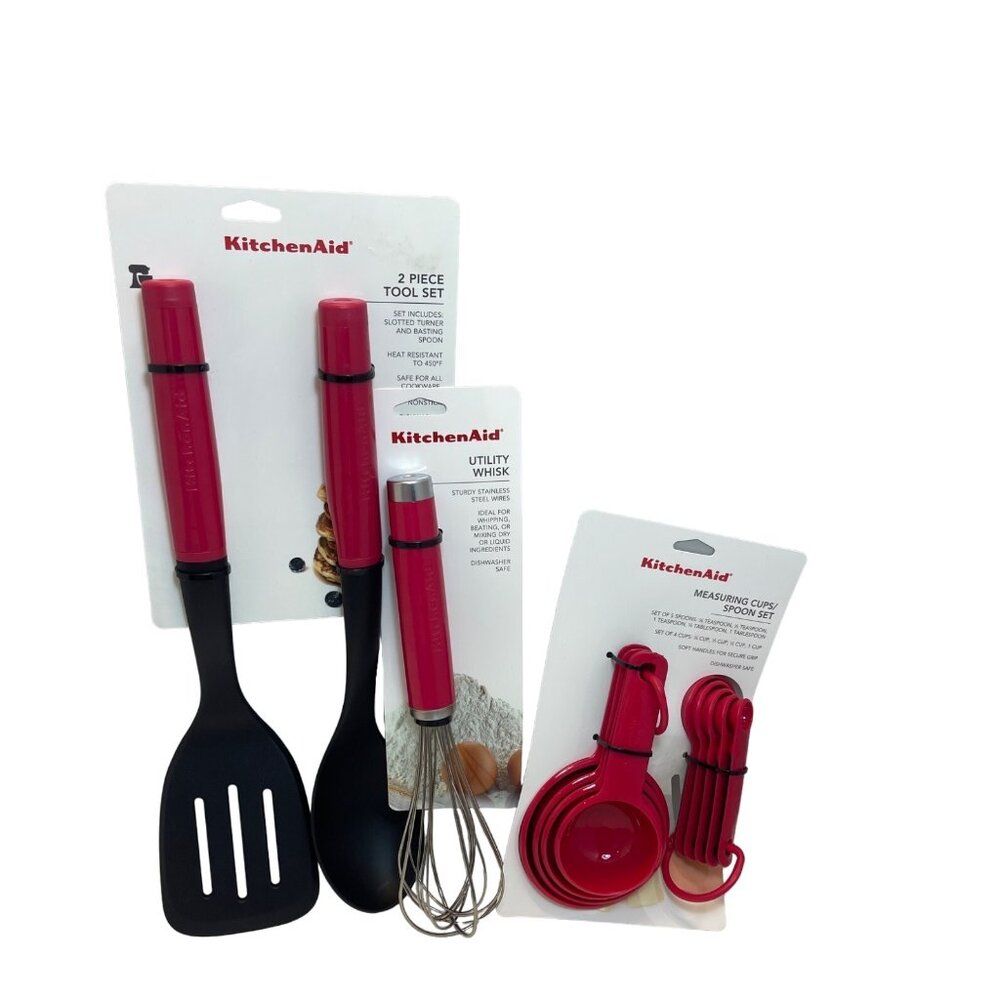 KitchenAid Hot Pink Hibiscus 12 pc. Utensils Set NEW WITH TAGS!